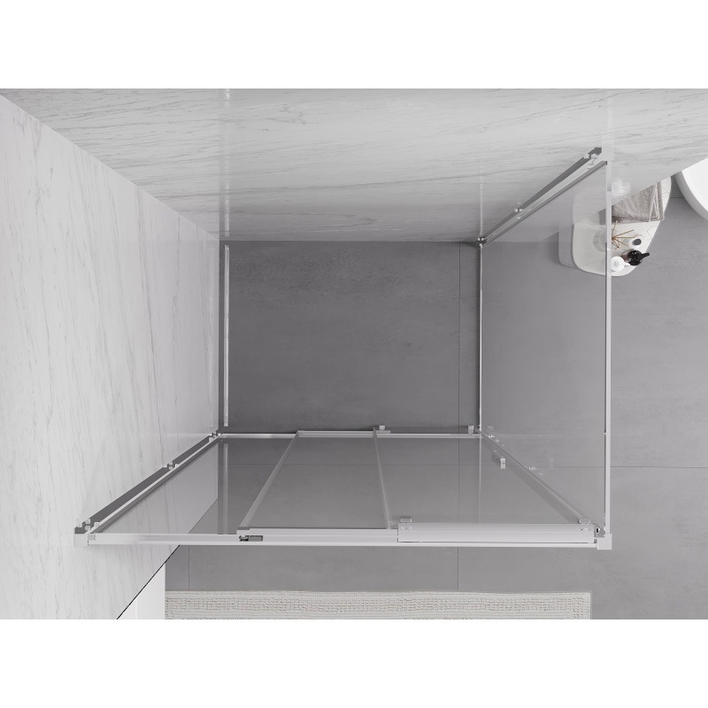 Mexen Exo-3S cabină de duș glisantă 85 x 75 cm, transparent, crom - 8153-085-075-01-00