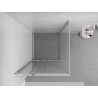 Mexen Exo-3S cabina de duș glisantă 80 x 80 cm, transparent, crom - 8153-080-080-01-00