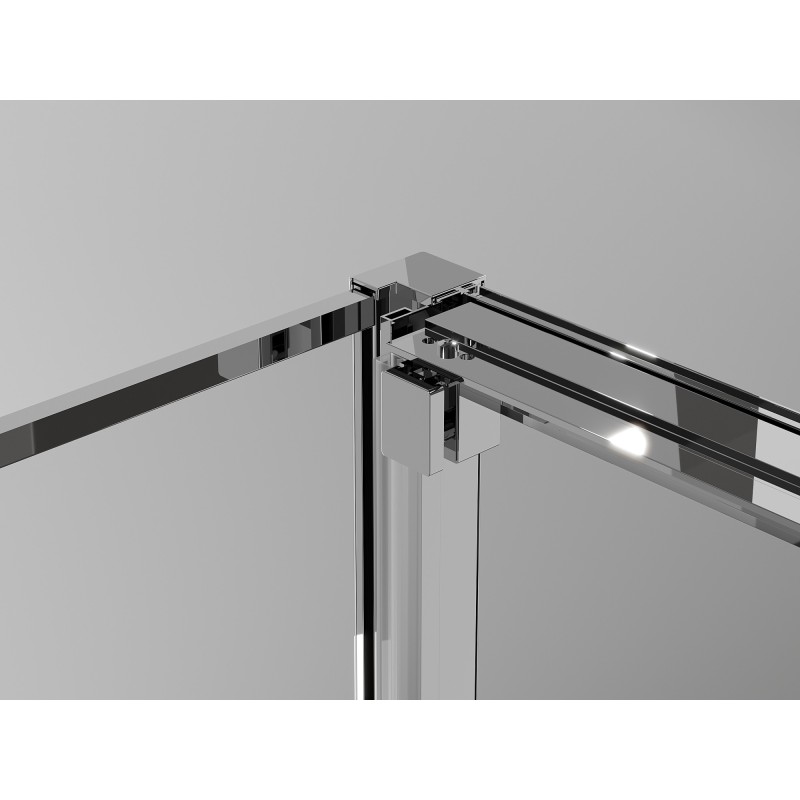 Mexen Exo cabină de duș glisantă 95 x 80 cm, transparent, crom - 8153-095-080-01-00