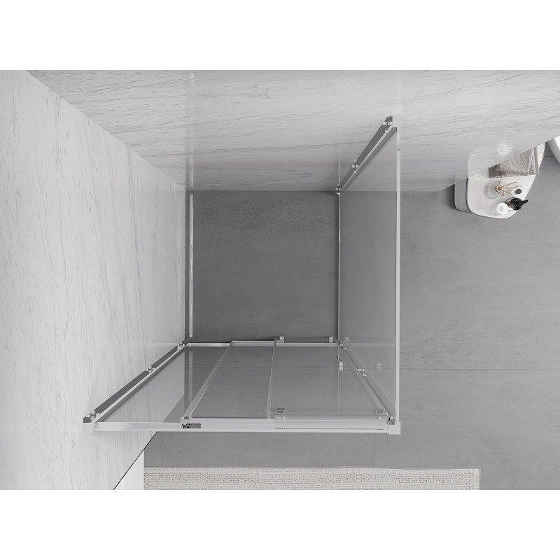 Mexen Exo-3S cabina de duș glisantă 85 x 85 cm, transparentă, crom - 8153-085-085-01-00
