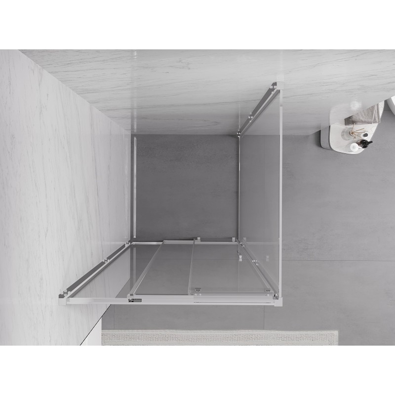 Mexen Exo cabina de duș glisantă 95 x 95 cm, transparent, crom - 8153-095-095-01-00