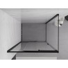 Mexen Exo cabină de duș culisantă 90 x 75 cm, transparentă, neagră - 8153-090-075-70-00