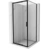 Mexen Exo-3S cabina de duș glisantă 85 x 85 cm, transparentă, neagră - 8153-085-085-70-00