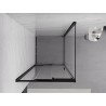 Mexen Exo cabină de duș culisantă 85 x 85 cm, transparentă, neagră - 8153-085-085-70-00