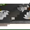 Mexen Kevin chiuvetă din granit cu 1 compartiment cu picurător 586 x 458 mm, Albă, sifon Neagră - 6517581005-20-B