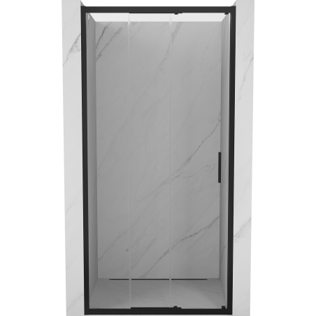 Mexen Exo-3S uși de duș glisante 85 cm, transparent, negre - 8153-085-000-70-00