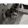 Mexen Orio dulap de baie de 50 cm cu lavoar Otis, 1 sertar, negru lucios/mat negru - 91A10-05023-1-BF70-W18M71