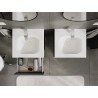 Mexen Orio dulap de baie de 50 cm cu chiuvetă Vela, 2 sertare, gri mat/alb mat - 91A10-05047-2-BFF66-W23M01