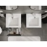 Mexen Orio dulap de baie 50 cm cu lavoar Otis, 2 sertare, grafit mat/alb mat - 91A10-05047-2-BFF66-W18M01
