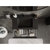 Mexen Orio dulap baie 80 cm cu chiuvetă Otis, 1 sertar, negru lucios/negru mat - 91A10-08023-1-BF70-W18M71