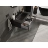Mexen Orio dulap de baie 90 cm cu lavoar Vela, 1 sertar, negru mat - 91A10-09023-1-BF71-W23M71