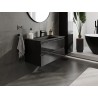 Mexen Orio dulap de baie 90 cm cu lavoar Otis, 2 sertare, negru lucios/negru mat - 91A10-09047-2-BFF70-W18M71