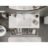 Mexen Orio dulap baie 100 cm cu lavoar Otis, 2 sertare, alb lucios - 91A10-10047-2-BFF00-W18M00