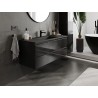 Mexen Orio dulap de baie 120 cm cu lavoar Otis, 2 sertare, negru lucios/negru mat - 91A10-12047-2-BFF70-W18M71
