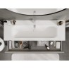 Mexen Orio dulap baie 140 cm cu lavoar Vela, 2 sertare, gri mat/alb mat - 91A10-14047-2-BFF62-W23M01