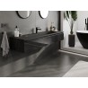 Mexen Orio dulap baie 160 cm cu lavoar Vela, 1 sertar, negru lucios/negru mat - 91A10-16023-1-BF70-W23M71