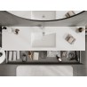 Mexen Orio dulap de baie 160 cm cu lavoar Otis, 2 sertare, grafit mat/alb mat - 91A10-16047-2-BFF66-W18M01