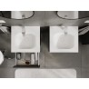 Mexen Rivel dulap baie 50 cm cu lavoar Vela, 2 sertare, structurat, grafit mat/alb mat - 91A20-05047-2-BFF66-W23M01