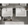 Mexen Rivel dulap baie 60 cm cu chiuvetă Otis, 1 sertar, canelat, gri mat/alb mat - 91A20-06023-1-BF62-W18M01