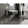 Mexen Rivel dulap de baie 70 cm cu lavoar Otis, 1 sertar, canelat, grafit mat/alb mat - 91A20-07023-1-BF66-W18M01