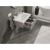 Mexen Rivel dulap baie 70 cm cu lavoar Vela, 1 sertar, canelat, gri mat/alb mat - 91A20-07023-1-BF62-W23M01