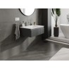 Mexen Rivel dulap baie 70 cm cu lavoar Vela, 1 sertar, canelat, grafit mat/alb mat - 91A20-07023-1-BF66-W23M01