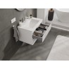 Mexen Rivel dulap baie 70 cm cu chiuvetă Otis, 2 sertare, striat, alb mat - 91A20-07047-2-BFF01-W18M01