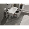 Mexen Rivel dulap de baie de 80 cm cu lavoar Otis, 1 sertar, canelat, gri mat/alb mat - 91A20-08023-1-BF62-W18M01