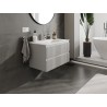 Mexen Rivel dulap baie 80 cm cu lavoar Otis, 2 sertare, profilată, gri mat/alb mat - 91A20-08047-2-BFF62-W18M01
