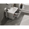 Mexen Rivel dulap baie 80 cm cu lavoar Otis, 2 sertare, profilată, gri mat/alb mat - 91A20-08047-2-BFF62-W18M01