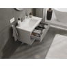 Mexen Rivel dulap de baie 80 cm cu lavoar Otis, 2 sertare, canelat, gri mat/alb mat - 91A20-08047-2-BFF62-W18M01