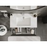 Mexen Rivel dulap de baie 90 cm cu lavoar Otis, 1 sertar, canelat, grafit mat/alb mat - 91A20-09023-1-BF66-W18M01