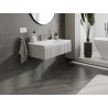 Mexen Rivel dulap de baie 90 cm cu lavoar Vela, 1 sertar, canelat, gri mat/alb mat - 91A20-09023-1-BF62-W23M01