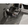 Mexen Rivel dulap baie 90 cm cu lavoar Vela, 1 sertar, canelat, negru mat - 91A20-09023-1-BF71-W23M71
