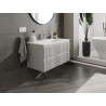 Mexen Rivel dulap baie 90 cm cu lavoar Vela, 2 sertare, striat, gri mat/alb mat - 91A20-09047-2-BFF62-W23M01