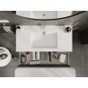 Mexen Rivel dulap baie 100 cm cu lavoar Otis, 1 sertar, canelat, grafit mat/alb mat - 91A20-10023-1-BF66-W18M01