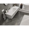 Mexen Rivel dulap baie 120 cm cu chiuvetă Otis, 1 sertar, canelat, gri mat/alb mat - 91A20-12023-1-BF62-W18M01