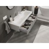 Mexen Rivel dulap de baie 120 cm cu lavoar Vela, 1 sertar, fațetat, gri mat/alb mat - 91A20-12023-1-BF62-W23M01