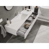 Mexen Rivel dulap baie 160 cm cu chiuvetă Otis, 1 sertar, fațetat, alb mat - 91A20-16023-1-BF01-W18M01