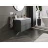 Mexen Orio dulap baie 80 cm cu chiuvetă Otis, 2 sertare, grafit mat/alb mat - 91A10-08047-2-BFF66-W18M01