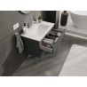 Mexen Orio dulap baie 80 cm cu chiuvetă Otis, 2 sertare, grafit mat/alb mat - 91A10-08047-2-BFF66-W18M01
