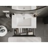 Mexen Orio dulap baie 80 cm cu chiuvetă Otis, 2 sertare, grafit mat/alb mat - 91A10-08047-2-BFF66-W18M01