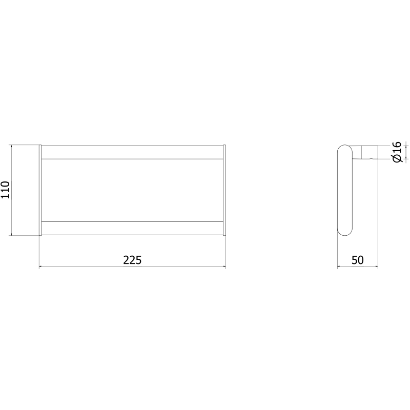 Mexen Loop cuiere pentru prosop, auriu - 70A71031-50