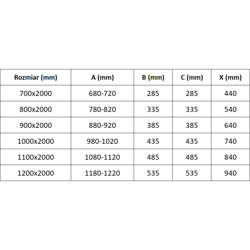 Mexen Exo dupla nyíló zuhanyajtó 100 cm, átlátszó, króm - 8182-100-000-01-00