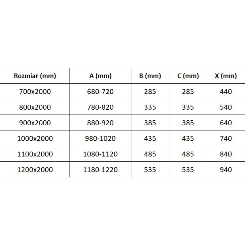 Mexen Exo uși de duș duble batante 90 cm, transparent, crom - 8182-090-000-01-00