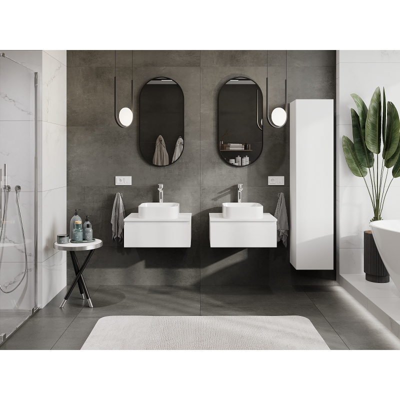 Mexen Orio dulap baie sub lavoar 60 cm, 1 sertar, alb mat - 91A10-06023-1-BF01