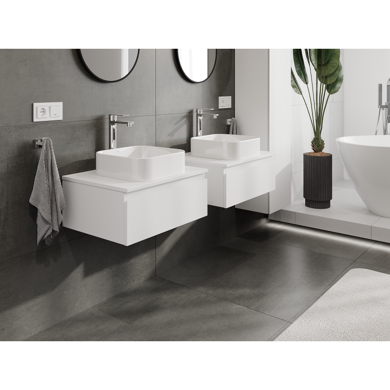 Mexen Orio dulap baie sub lavoar 60 cm, 1 sertar, alb mat - 91A10-06023-1-BF01