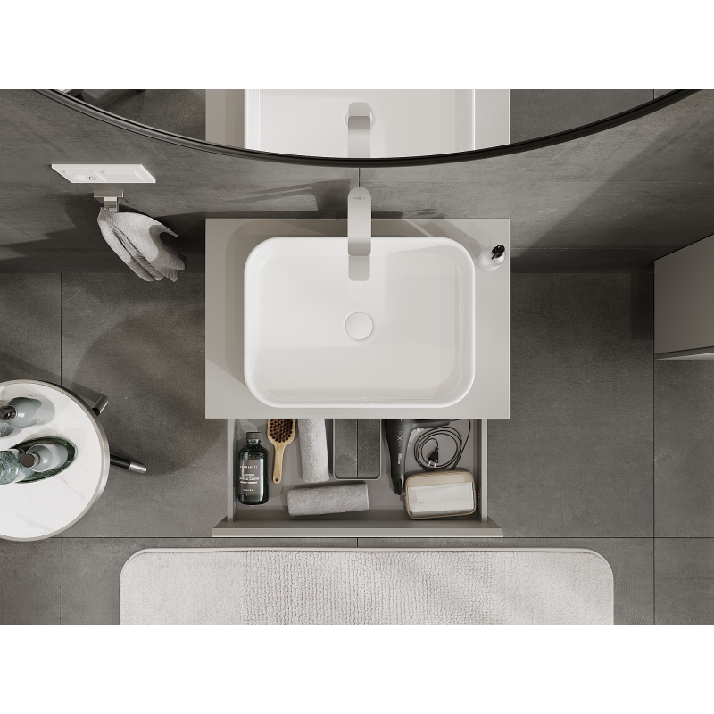 Mexen Orio dulap baie sub lavoar 70 cm, 2 sertare, gri mat - 91A10-07047-2-BFF62