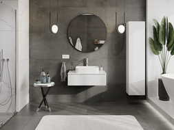 Mexen Orio 80 cm-es mosdó alatti fürdőszobaszekrény, 1 fiók, fényes fehér - 91A10-08023-1-BF00