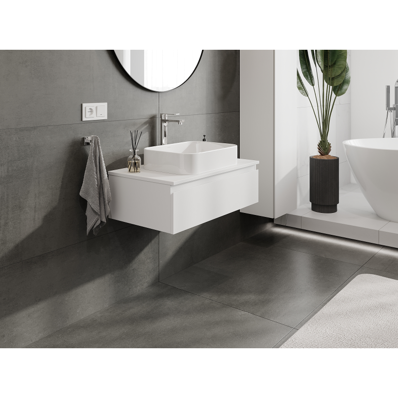 Mexen Orio dulap baie sub lavoar 80 cm, 1 sertar, alb mat - 91A10-08023-1-BF01